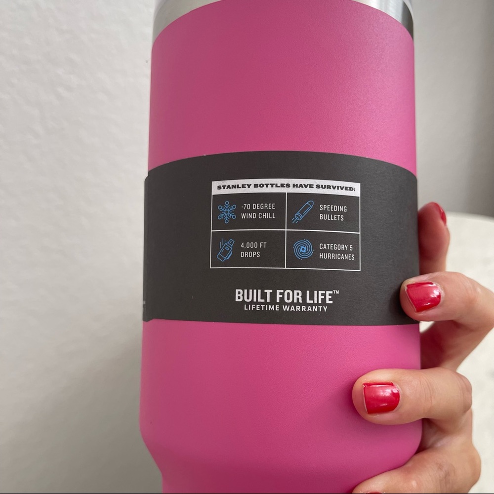 LAST ONE Brand new Stanley Travel quencher 40oz in new release in azalea 💕 - Picture 9 of 9